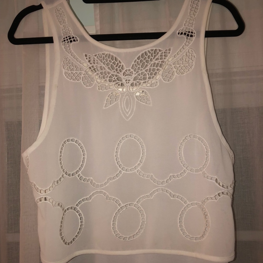 chiffon flowy tank
